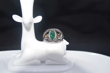 Load image into Gallery viewer, Aragorn's Ring of Barahir Lord of the Rings Hobbit Ring Prop Replica Brass Sterling 925 Silver Handmade