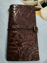 Load image into Gallery viewer, Middle Earth Map Leather Journal Handmade Fully 100 Percent Genuine Leather
